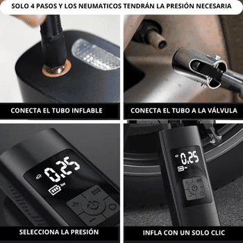 AIRCAR - Inflador De Neumáticos Portátil