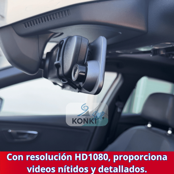 Vigilante 360° - Espejo retrovisor+cámara frontal y retro