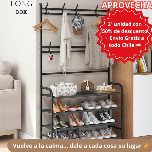 LongBox® - 4 niveles + 8 percheros DOBLES!