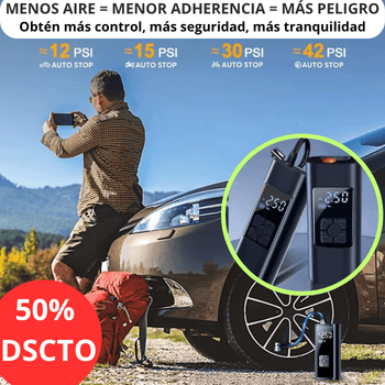 AIRCAR - Inflador De Neumáticos Portátil