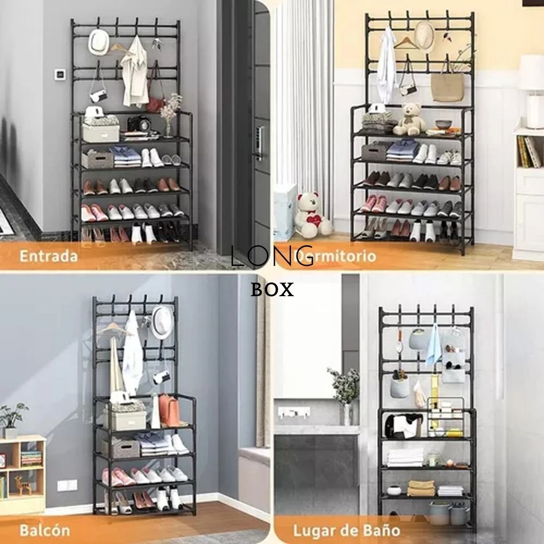 LongBox® - 4 niveles + 8 percheros DOBLES!