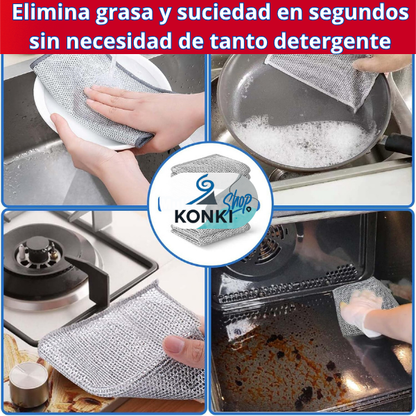 5 paños antiadherentes +  2 pastas de olla Magic ¡REGALO!⭐